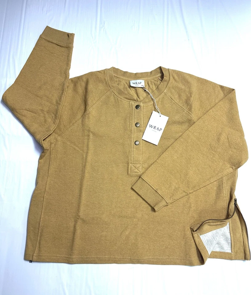 Nueva sudadera envolvente London para mujer media tapeta algodón mezcla - Toscan Sun US16 Foto 1 de 4