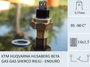 Temperature Switch Radiator Fan for KTM, HUSQVARNA,HUSABERG BETA ENDURO NEW - Picture 1 of 5