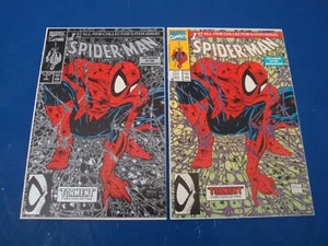 Spider-Man # 1 x 3 (Marvel Comics,1990) Silver/Green Sealed & Opened Unread Copy - Picture 1 of 4