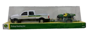 2023 Tomy John Deere Pickup Truck Hauling John Deere Gator 1/32 - Picture 1 of 9