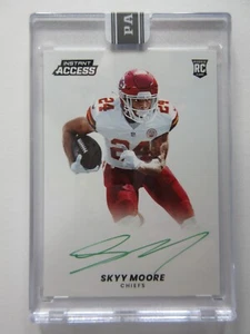 2022 Panini NFL Instant Access Skyy Moore Rookie RC On Card Auto SSP 9/10 - Picture 1 of 5