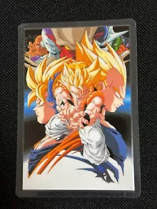 1990s vintage Amada Dragon Ball Z Rami Laminated Card Gogeta Genuine in Japan - Picture 1 of 2