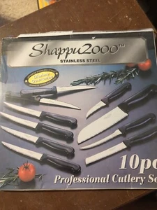 New Shappu2000 Professional Cutlery Set 10 pc Knives Japanese Stainless Steel  - Picture 1 of 3