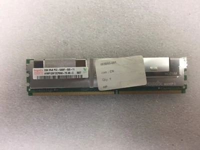 2GB 2Rx8 PC2-5300F-555-11 HYMP125F72CP8N3-Y5 AB-C 493005-001 HP - Image 1 of 2