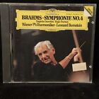 BRAHMS Symphony #4 & Tragic BERNSTEIN & Vienna DG CD SOLID SILVER germany 1983..