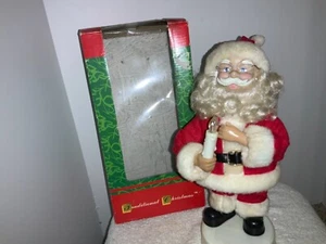 Vintage 12 Inch Santa - Music, Lighted Candle - Picture 1 of 9