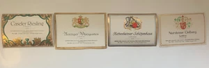 Lote 3: 4 etiquetas de muestra de vino alemán vintage Gebruder Illert - Imagen 1 de 4