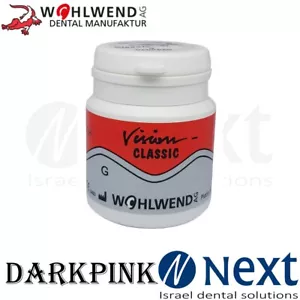 Dentallabor Keramik Porzellan Vision Klassiker Wohlwend ZAHNFLEISCH G DARKPINK 20gr - Bild 1 von 3