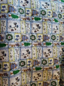 Trena Hegdahl Colorful Sewing Quilting Holiday Snowman Fabric By The Yard BTY - Picture 1 of 4