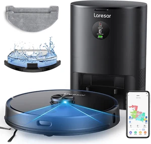 Robot Vacuum and Mop Combo, 3 in 1 Robotic Vacuum with 3.5L Self Emptying Statio - Picture 1 of 9