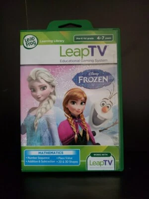 NEW Leap Frog Leap Educational Math Game Disney Frozen Mathematics Sealed ~ #205 - Image 1 of 4
