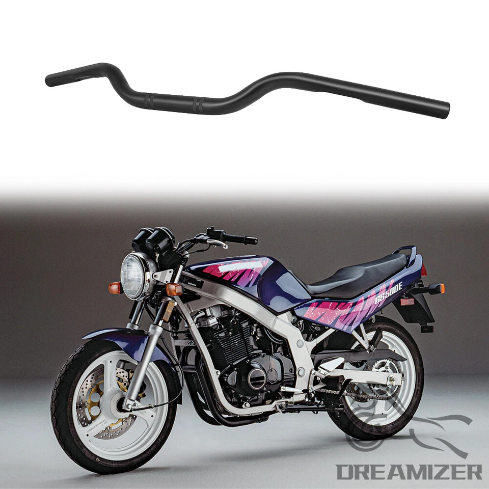 7/8" 22mm Matte Black Handlebar Tracker Drag Bar For Suzuki GS500F GS500E GS500 - Image 1 of 4