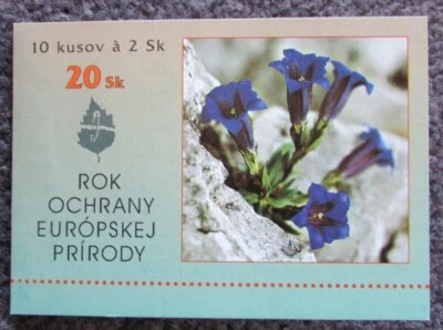 SLOVAKIA SLOVENSKO SCOTT 205 BOOKLET EUROPEAN NATURE CONSERVATION 1995 - Image 1 of 2