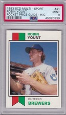 1993 SCD Multi-Sport #41 ROBIN YOUNT PSA 9 MINT Milwaukee BREWERS RARE 1/1