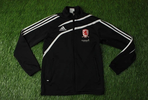 MIDDLESBROUGH 2009-2010 FOOTBALL TRAC TOP JACKET TRAINING ADIDAS ORIGINAL XS Cover