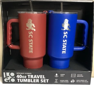 JUEGO DE VASOS DE VIAJE SC STATE BULLDOGS 40 OZ - Imagen 1 de 2