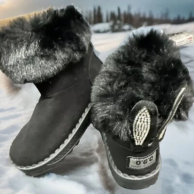 KVbabby Kinder Winterstiefel | Warm Gefüttert, Rutschfest, Weichsohlen Black 33 - Bild 1 von 2