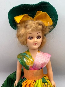 Vintage Pretty Belles Southern Lady Mint Julep Blonde Plastic Doll 1950s - Picture 1 of 7