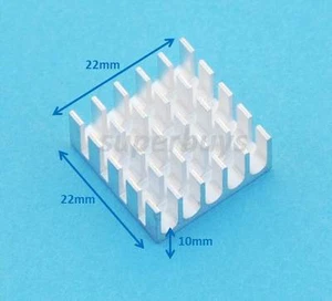 2pc 22 x 22 x 10mm Heatsink Heat Sink Electronic Computer Electrical CPU Cool - Bild 1 von 1