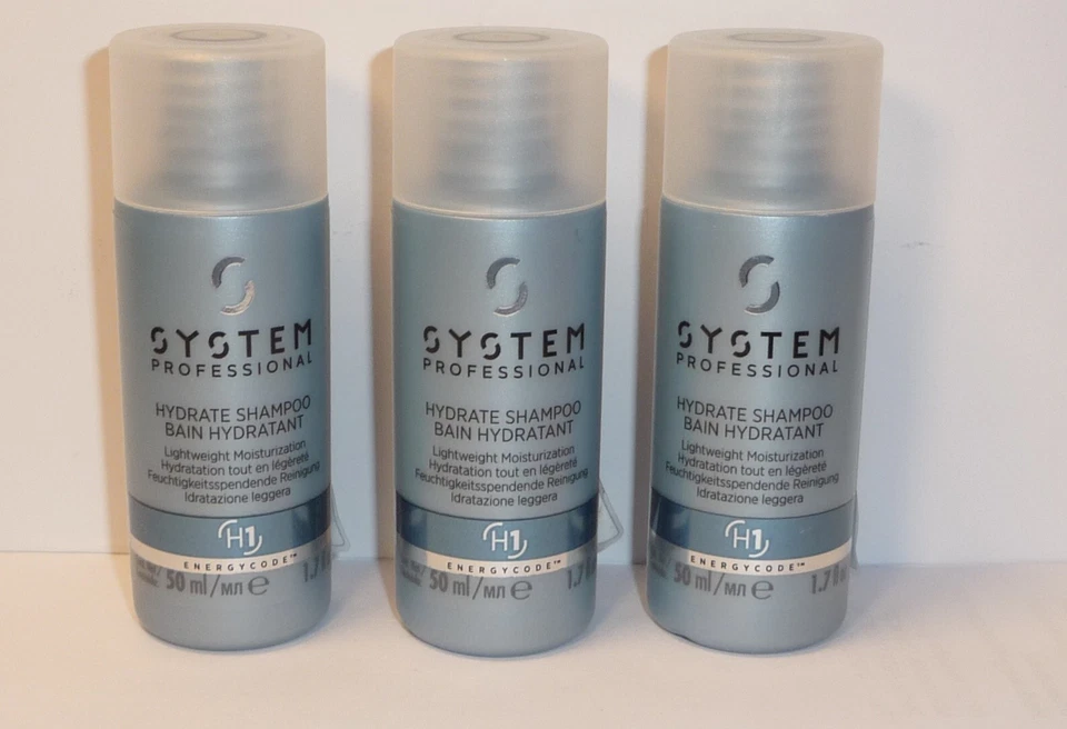 Wella system professional EnergyCode H1 Hydrate Shampoo 3 x 50ml - Bild 1 von 1