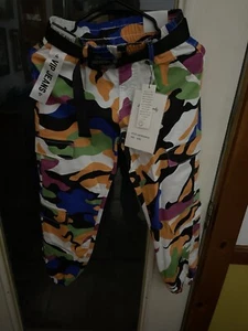 VIP Joggers Womens Size 3/26 Multi Army Camo Pants Camouflage Cargo Y2K Jeans - Picture 1 of 5