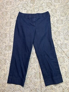 Ann Taylor Loft Capris Dark Wash Womens Jeans Designer Blue Sz. 6 ann Ladies - Picture 1 of 10