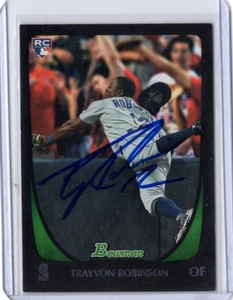 Tarjeta #110 firmada autografiada por Bowman 2011 de los Marineros MLB de Trayvon Robinson MLB - Imagen 1 de 2