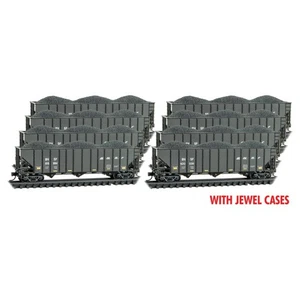 Micro-trains N Scale 983 00 826 BNSF 3-Bay Covered Hopper 8 Pack - Picture 1 of 1