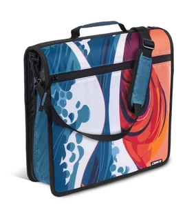 Case it Mighty Zip Tab School Zipper Binder with Expanding File Folder 5 Tabs - Picture 1 of 7