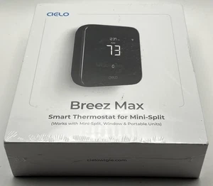Brand New Sealed Cielo Breez Max Smart Wi-Fi Thermostat for Mini-Splits - Black - Picture 1 of 5