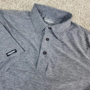 Polo de golf elástico rendimiento estático gris medio recto para hombre SS - Imagen 1 de 6