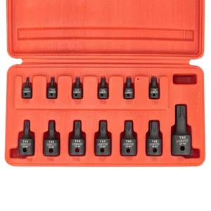 10281B Impact Torx Bit Socket Set, 1/4", 3/8", and 1/2" Drive, 6 Point Star S... - Picture 1 of 6