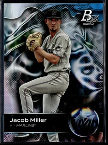 2023 Bowman Platinum Jacob Miller #TOP-7 Top Prospects Ice Foil Miami Marlins - Picture 1 of 2