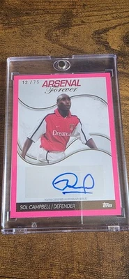 Sol Campbell Arsenal Forever 23/24 Autographed 12/75 - Image 1 of 2