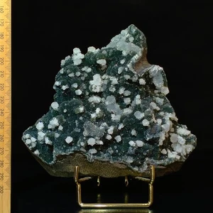 Black Quartz druzy sparkly spherical clusters natural semi-geode India 0.61kg - Picture 1 of 8