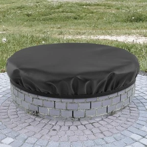 Outdoor Built In Fire Pit Cover for In-Ground Waterproof Heavy Duty 600D Oxfo... - Picture 1 of 7