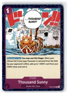 2024 Emperors in the New World Thousand Sunny #OP09-080 Stage / Purple/Straw Hat - Picture 1 of 2