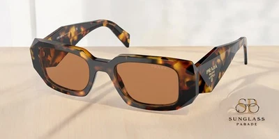 PRADA PR 17WS VAU2Z1 Honey Tortoise Dark Brown 49 mm Women's Sunglasses - Image 1 of 2