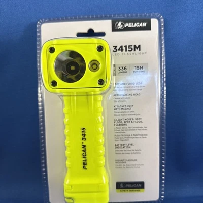 Yellow Pelican 3415M Right Angle Light - safety certified - 336 Lumens - Magnet - Image 1 of 4