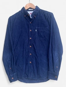 Levi’s Men’s Slim Fit Corduroy Navy Blue Shirt - Small - Picture 1 of 23