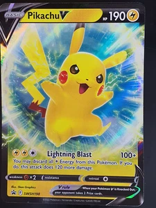 Pikachu V SWSH198 Promo Holo Sword & Shield Pokemon - Picture 1 of 5