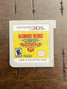 Donkey Kong Country Returns 3D (Nintendo 3DS, 2013) CARTRIDGE ONLY Tested - Picture 1 of 2