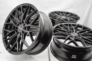 17 Black Wheels Rims Acura RSX Sebring Fusion Mustang Accord Civic Mazda 3 6 CX5 - Picture 1 of 6