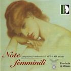 Carlotta Ferrari Note Femminilli: Female Composers 17 - 19th Century (CD) Album