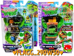 TALES Of The Teenage Mutant Ninja Turtles BIG MOUTH PLAYSET Raphael & Leonardo - Picture 1 of 1