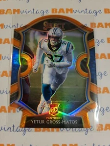 2020 Select Yetur Gross-Matos 🔥 Carolina Panthers rookie CONCOURSE ORANGE PRIZM - Picture 1 of 2