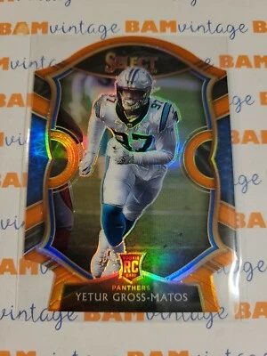 2020 Select Yetur Gross-Matos 🔥 Carolina Panthers rookie CONCOURSE ORANGE PRIZM - Image 1 of 2