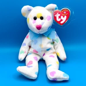 TY Beanie Baby - KISSME the Valentines Bear (8 inch) - Picture 1 of 1