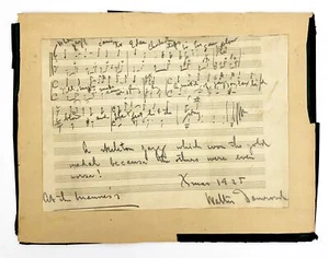 Walter DAMROSCH (Conductor): "When Jazz Came to Eden" - Autograph Musical Sketch - Picture 1 of 1