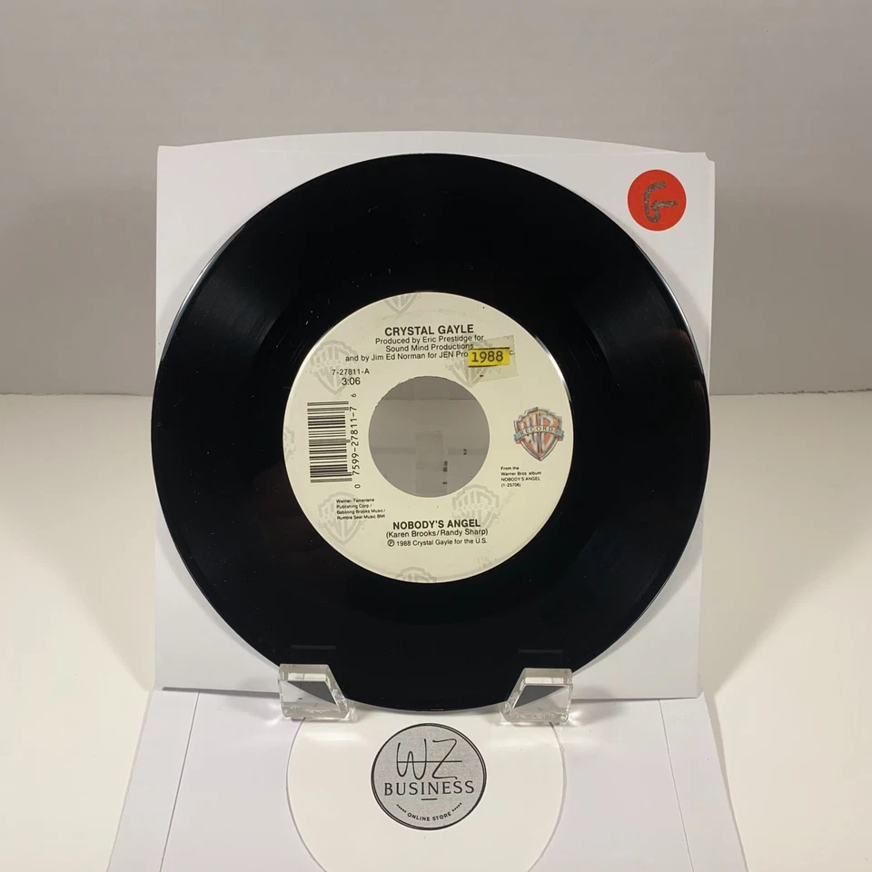 Crystal Gayle – Nobody's Angel/When Love Is New Warner Bros. Records – 7-27811 - Image 1 of 2